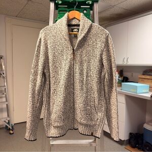 Roots Men's Zip Up Shawl Collar Cardigan Sweater